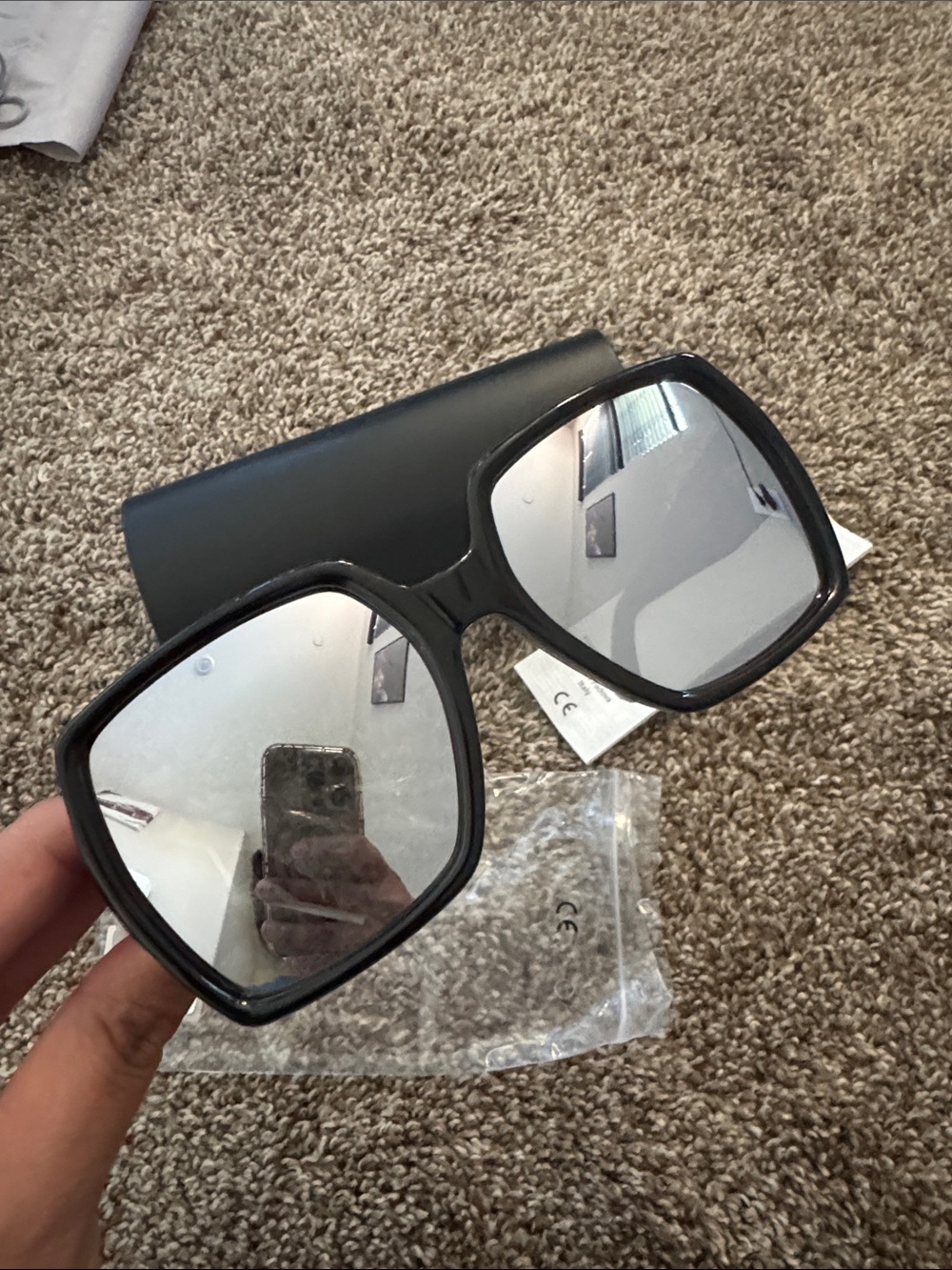 NWT Saint Laurent SL M2 003 Sunglasses with Silver mirror YSL Logo - Picture 4 of 6